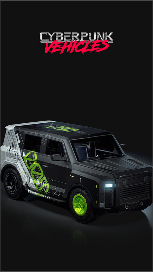 CyberPunk SUV 3D Model