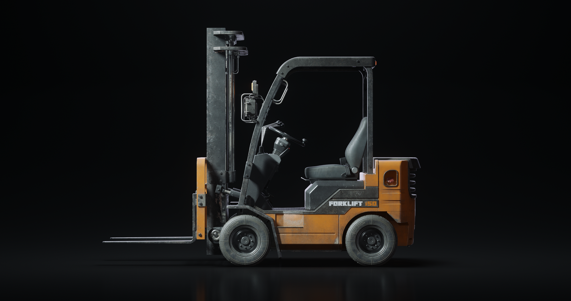 Forklift 3D Model
