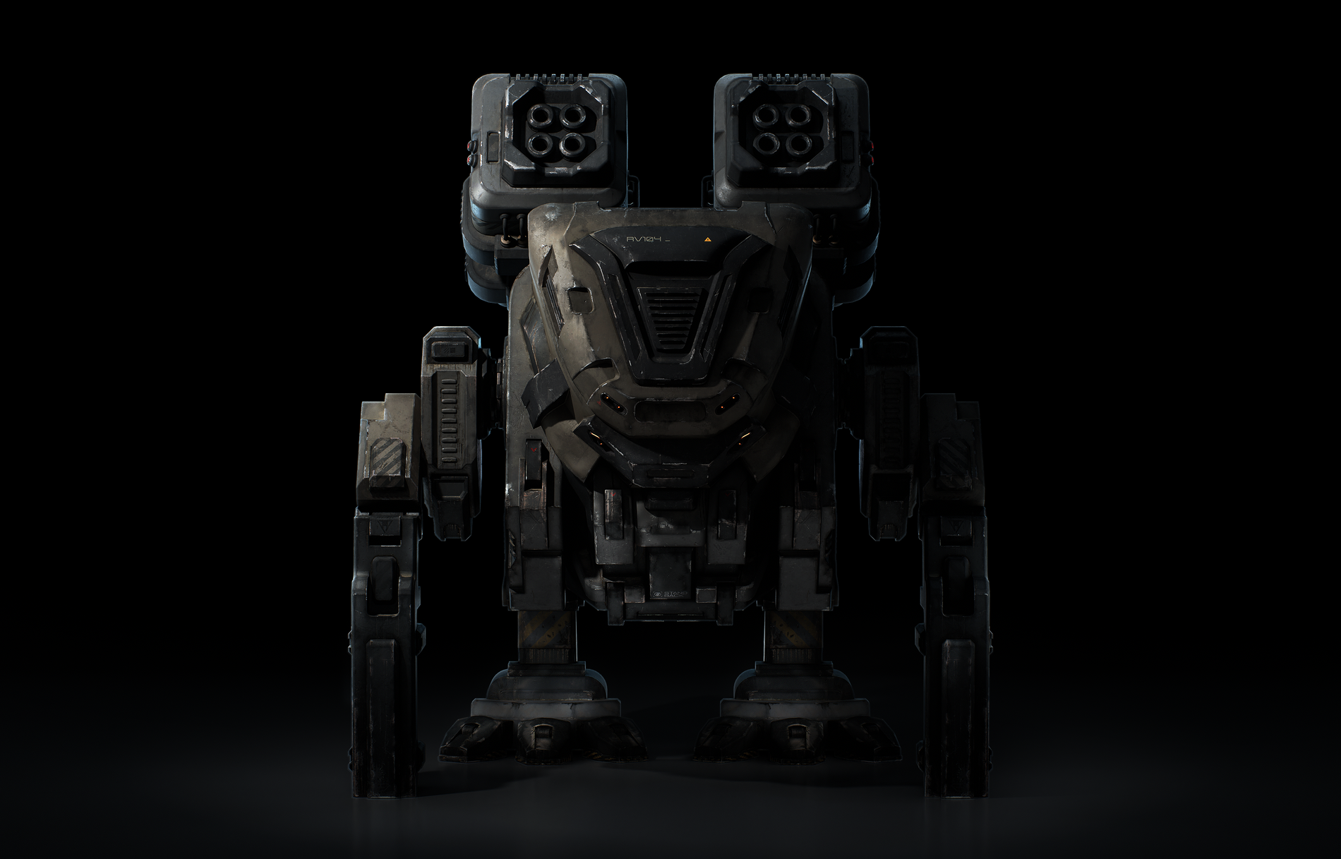 Artillery Mech 3D Model