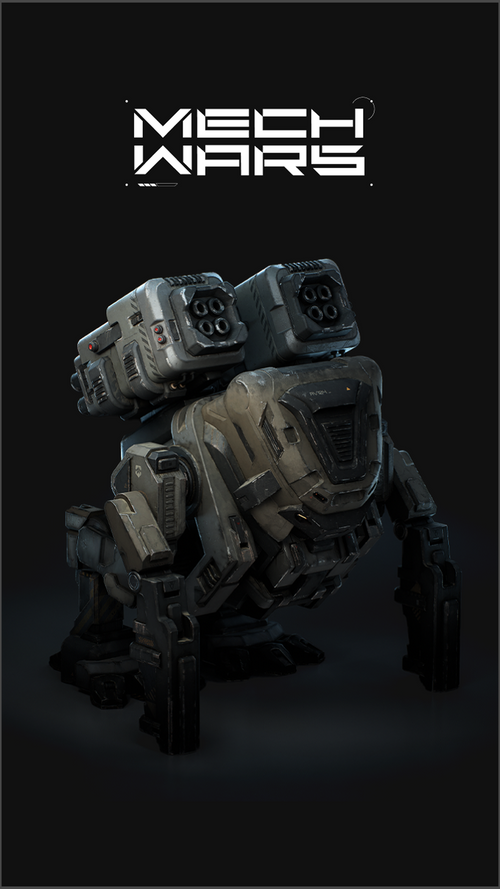 Artillery Mech 3D Model