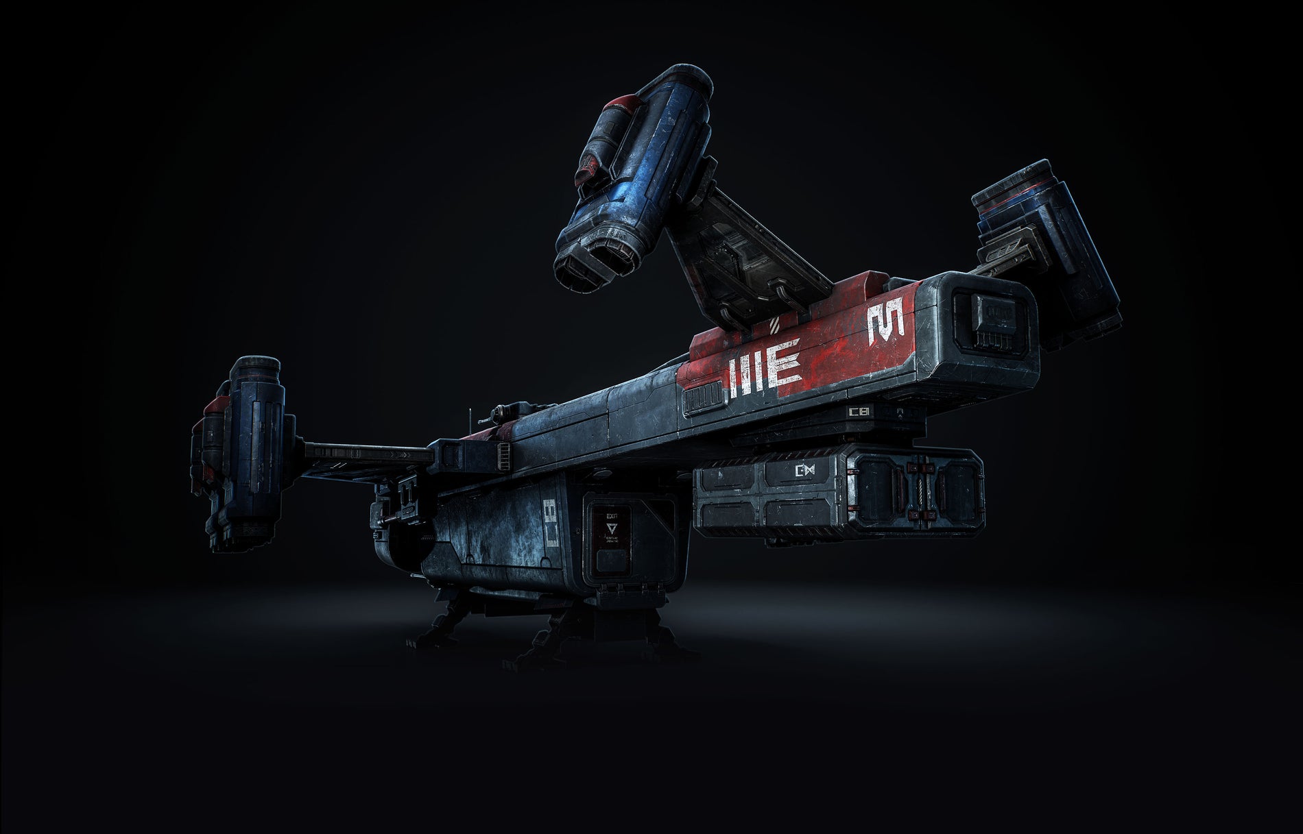 Dropship 3D Model